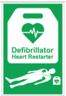 AED Emergency Defibrillator Sign
