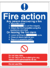 Fire Action Notice Sign