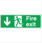 Fire Exit Sign Down