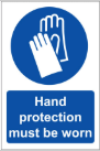Protective Gloves Must Be Worn Sign