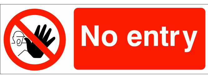 No Entry Sign