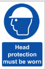 Safety Helmets Must Be Worn Sign